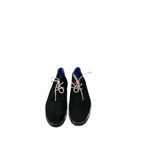 Sweeney London Men’s Black Textured Lace- Up Shoes Size 8